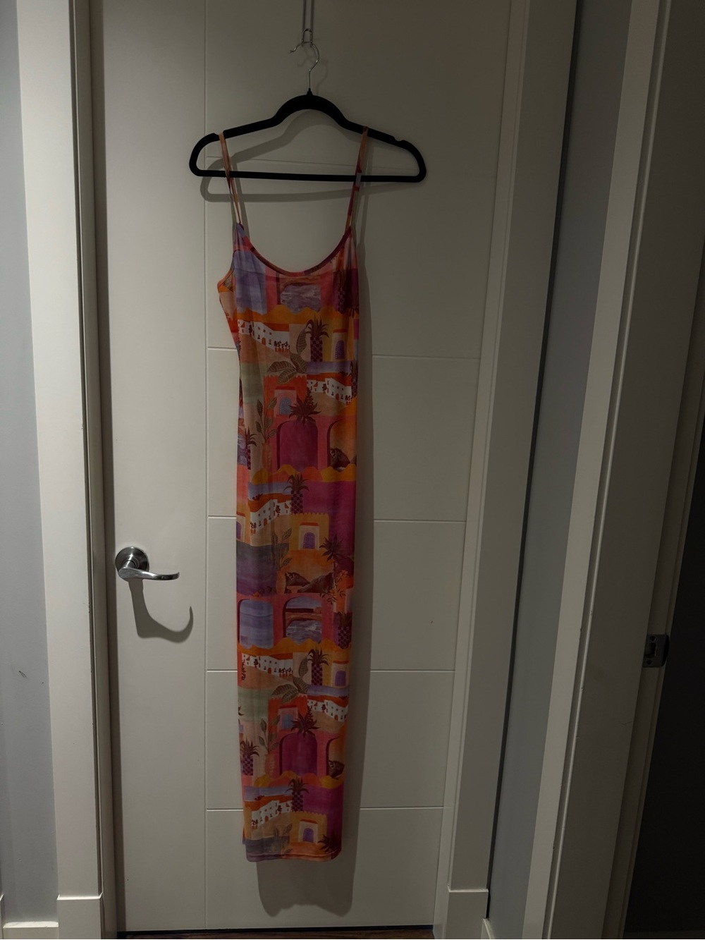 Peppermayo Multicolor Pink & Orange Slip Dress